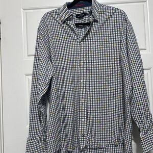 Bugatchi Men's Colorful Grid Button Down Shirt